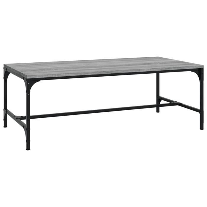 VidaXL Table basse Sonoma gris 80x50x35 cm Bois d'ingénierie 819395