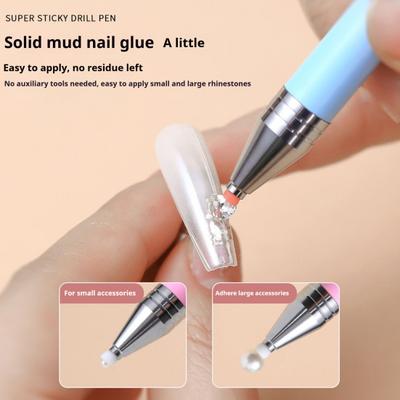 Automatic Refillable Wax Pen DIY Craft Rhinestone Painting Manicure Pen Rhinestones Art Precise Placement