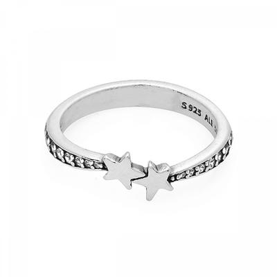 Pandora 192365c01 Moment Sparkling Shooting Star Star Silver Ring