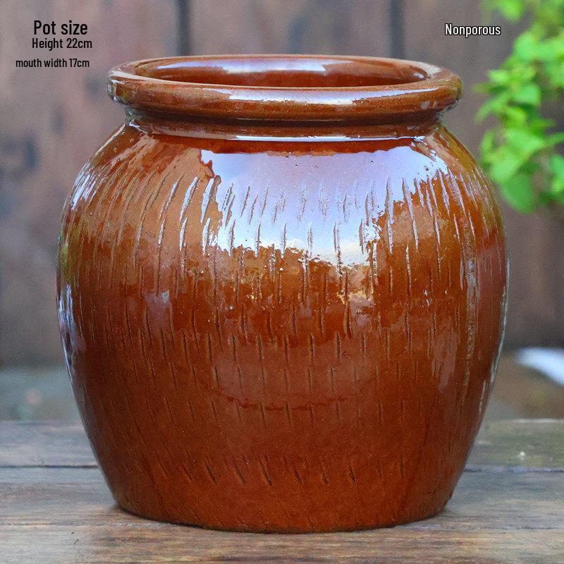 Tall Handmade Retro Chinese Hydroponic Ceramic Vase for Indoor Flower Arranging