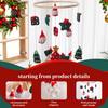 Christmas Crib Mobile Handmade Felt Baby Bed Bell with Reindeer Tree Stars Nursery Decor for Infants Safe Festive Holiday Gifts