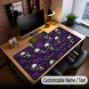 Skull Gothic Theme Custom Mouse Pad Personalized With Name Text Customized Desk Mat For Office Home Decor