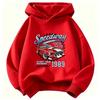Autumn and Winter Fashion Trend - Children's Hooded Sweatshirt with Car Print - Comfortable and Soft Pullover for Boys and Girls