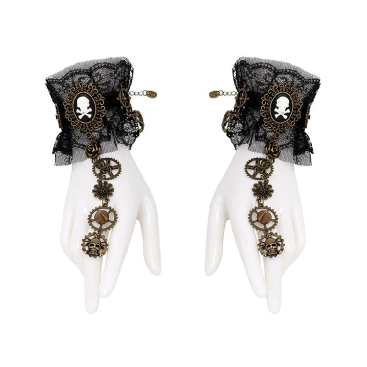Fingerless Rings Gloves for Masquerade Balls Cosplay Costume Female Accessories