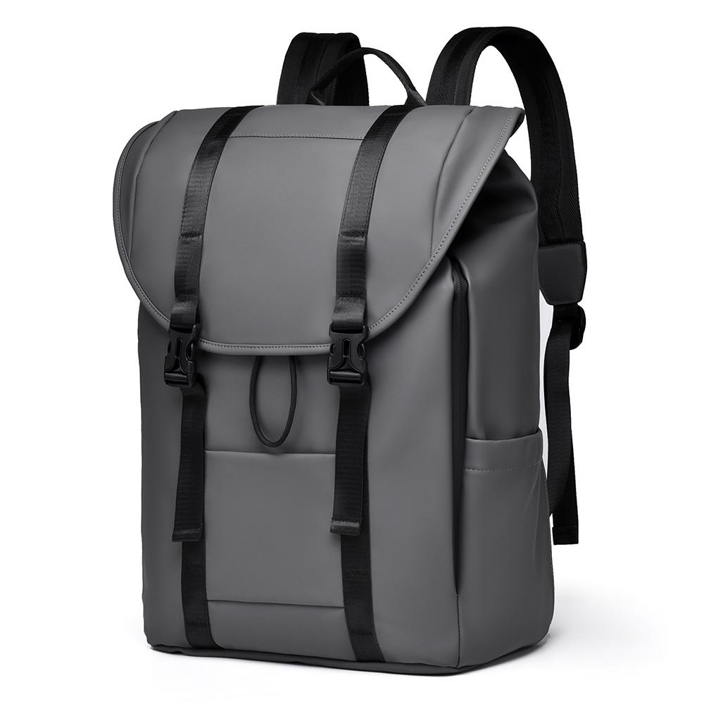 Backpack Men's Solid Color Travel Bag Large Capacity Business Bag