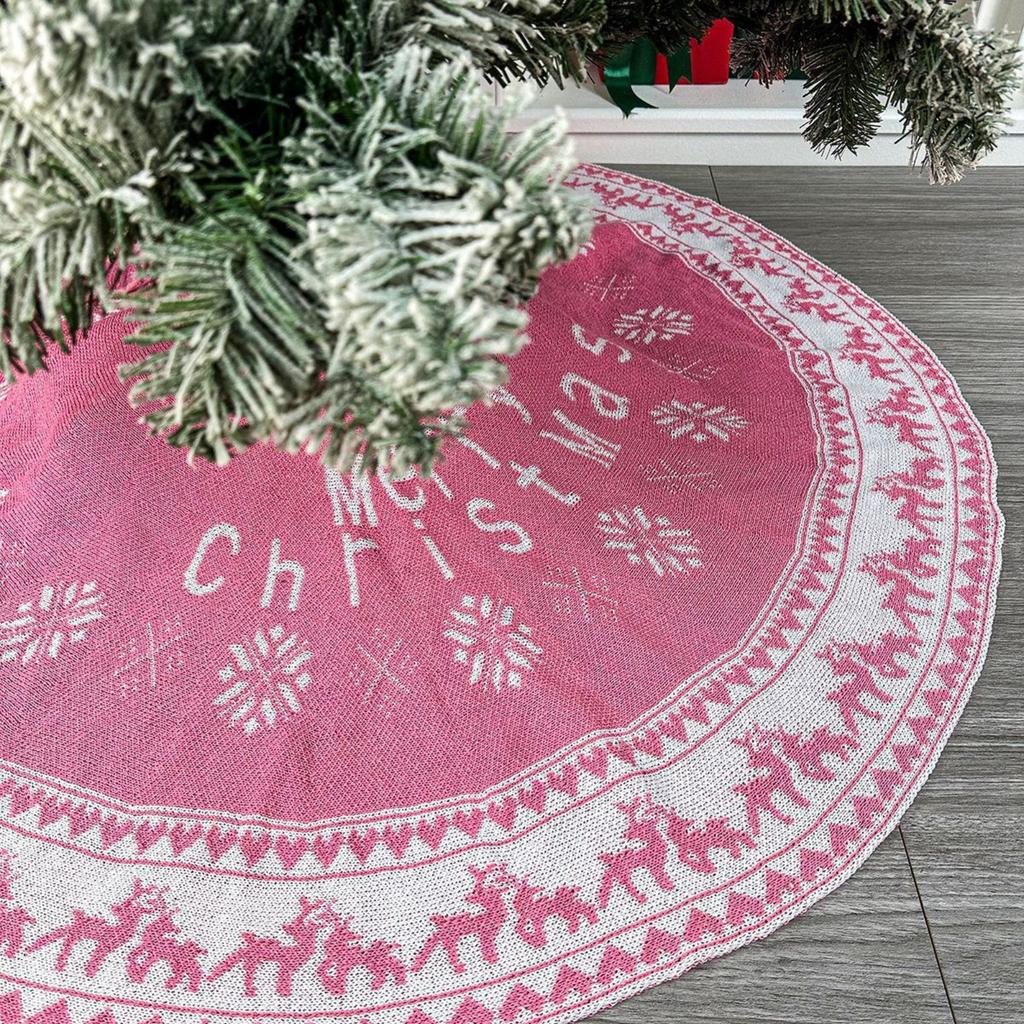 Christmas Knitted Tree Skirts, Christmas Decoration Items, Christmas Tree Aprons, Home Decoration, Hotel Party Supplies