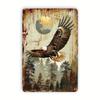 Vintage Metal Eagle Sign Rustic Country Home Decor Wall Plaque