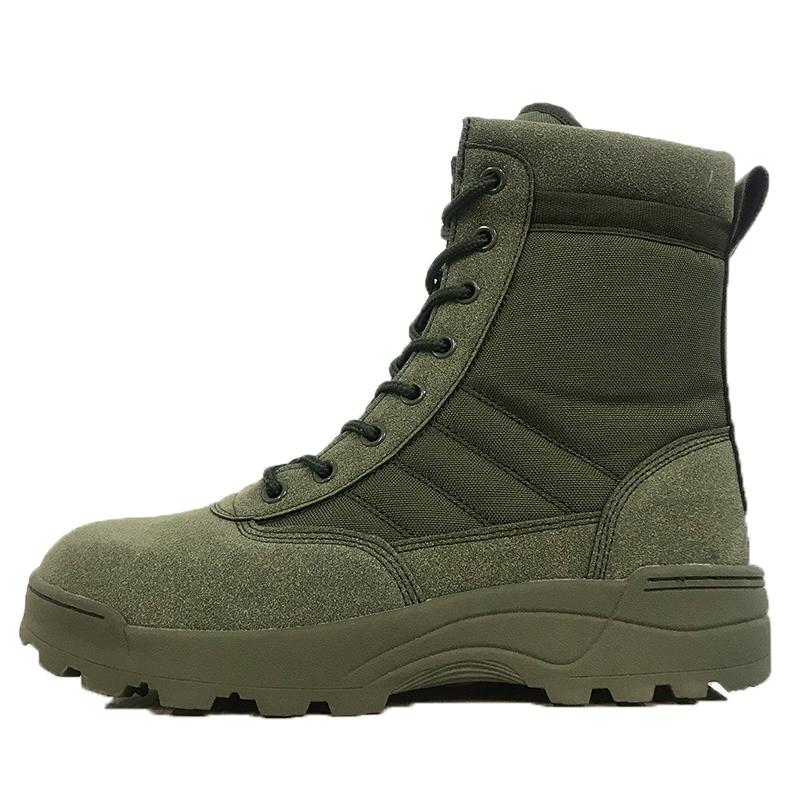 

2026 Tactical Boots Men Shoes Special Force Desert Combat Boots Outdoor Hiking Boots Ankle Shoes Men Work Safty Shoes 46 зелений