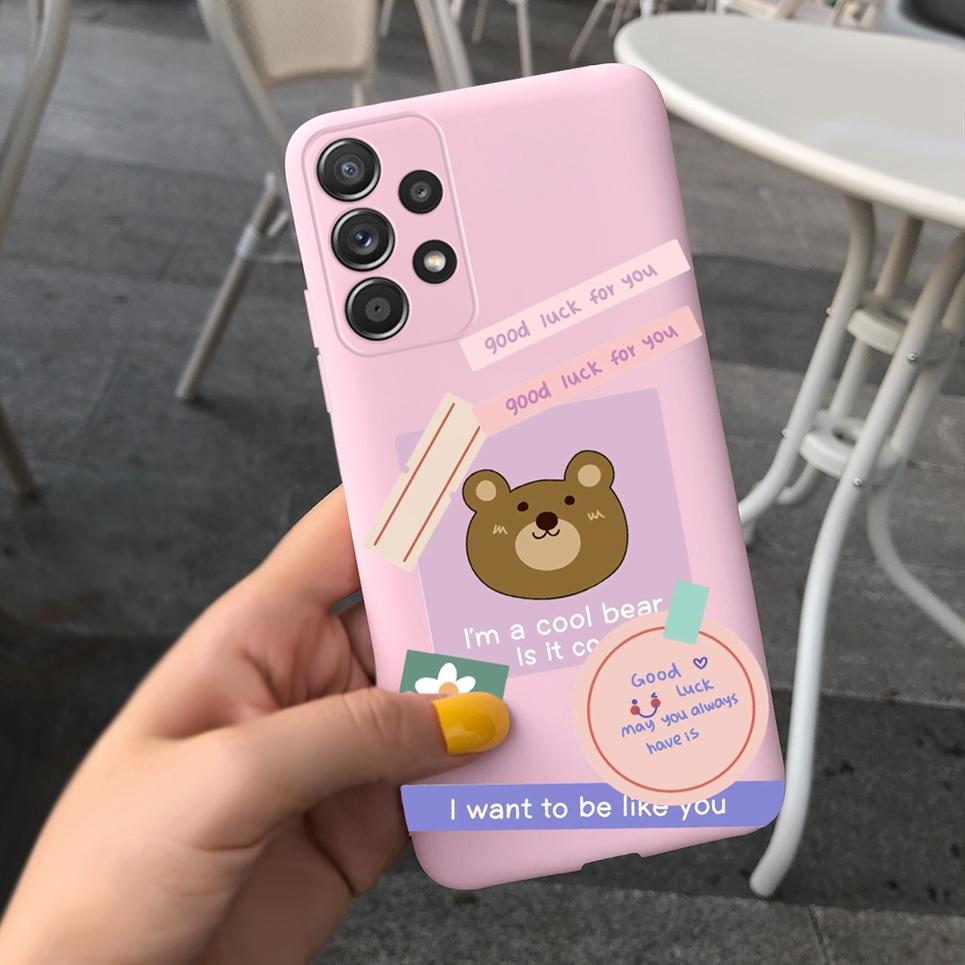 For Samsung Galaxy M32 M33 M13 M23 M12 M53 Phone Case Back Cover Dinosaur Bear Cartoon Child Fundas For Samsung M13 M23 M33 5G