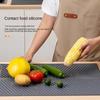 Dish Draining Mat Rectangle Silicone Drainer Mat Counter Antiskid and Heat Insulation Pad for Kitchen Dining Table Sink Utensils