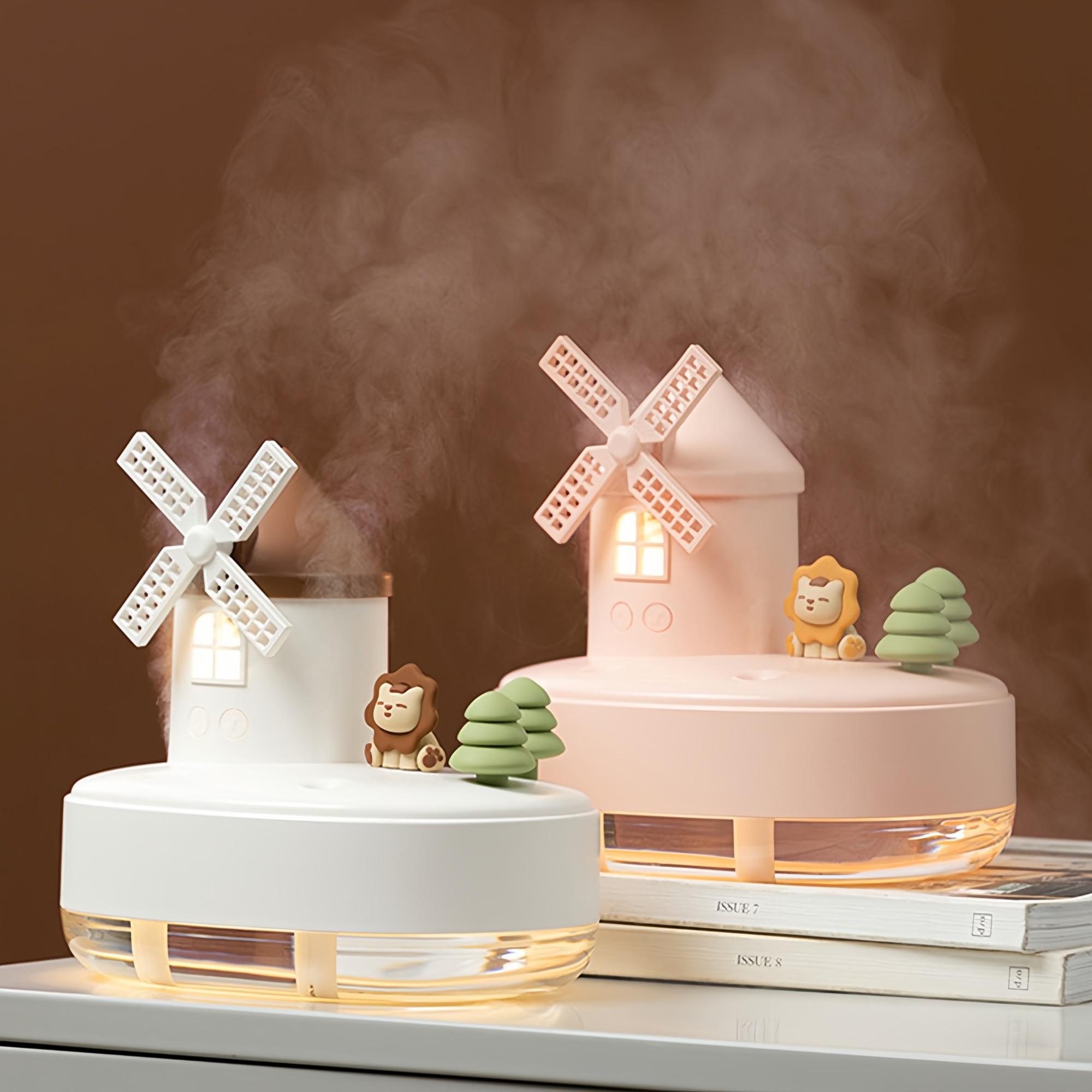 

Увлажнитель с ветряной мельницей, мини-настольный увлажнитель с милым домашним животным, прохладный увлажнитель тумана с музыкальной шкатулкой, ночник для домашнего офиса