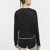 Nike Air Reflective Logo Running Long Sleeve T-Shirt Women Tops Black CJ1883-010