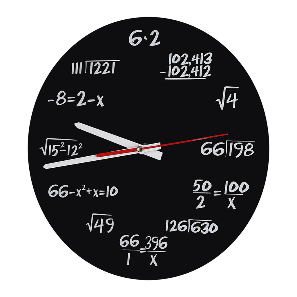Acrylic Wall Clock Mathematical Modern Design Home Office Decoration Accessories