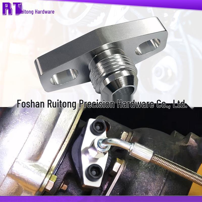 AN10 Turbocharger Oil Line Flange Adapter for GT25/28/30 Models