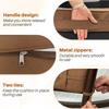 Waterproof Outdoor Seat Cushions Set of 2, Thick Patio Furniture Cushions with Ties, Non Slip Chair Pads for Garden, Porch