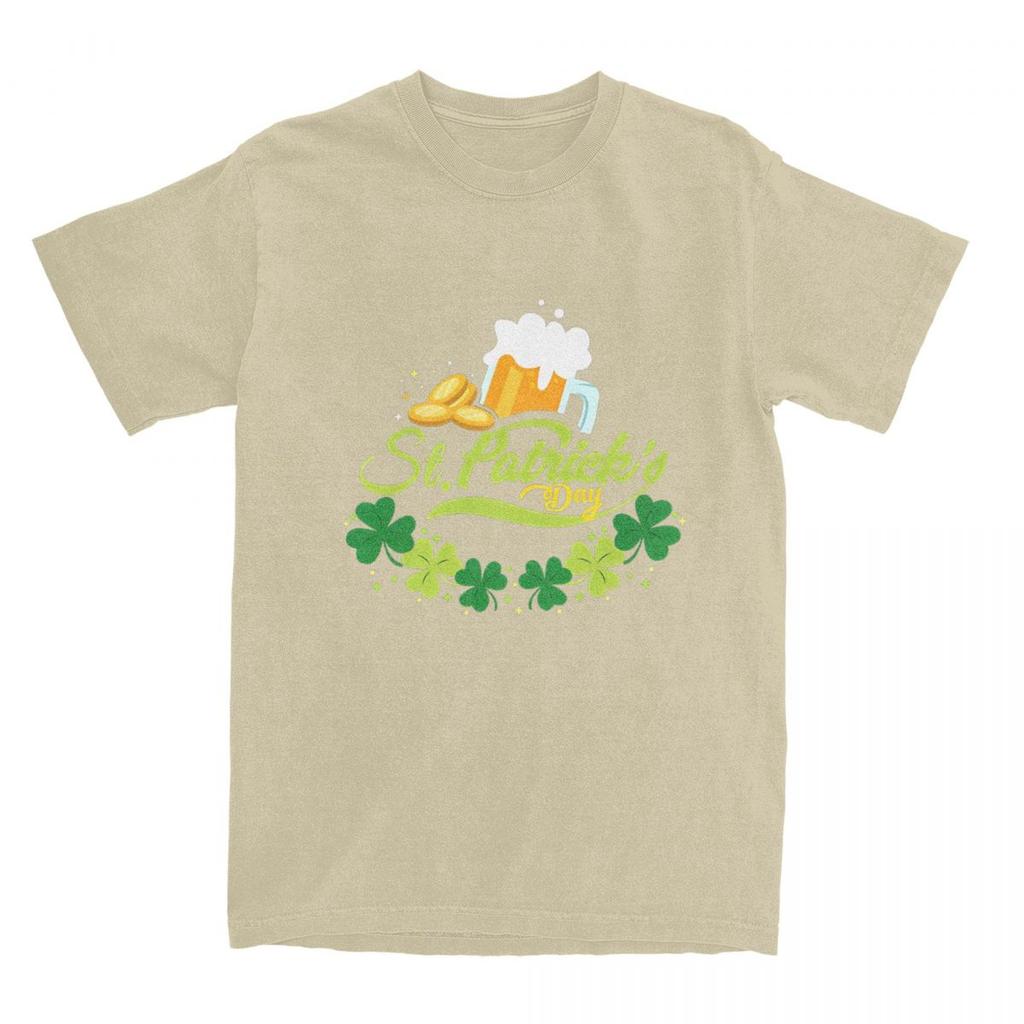 St Patricks Day T Shirt Summer Beer Classic T Shirts Cotton Harajuku Tshirt For Men Short-Sleeved Casual Tees