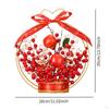Fake Flower Blessing Bucket Desktop Ornament Chinese Year Decoration Spring Festival Decor for