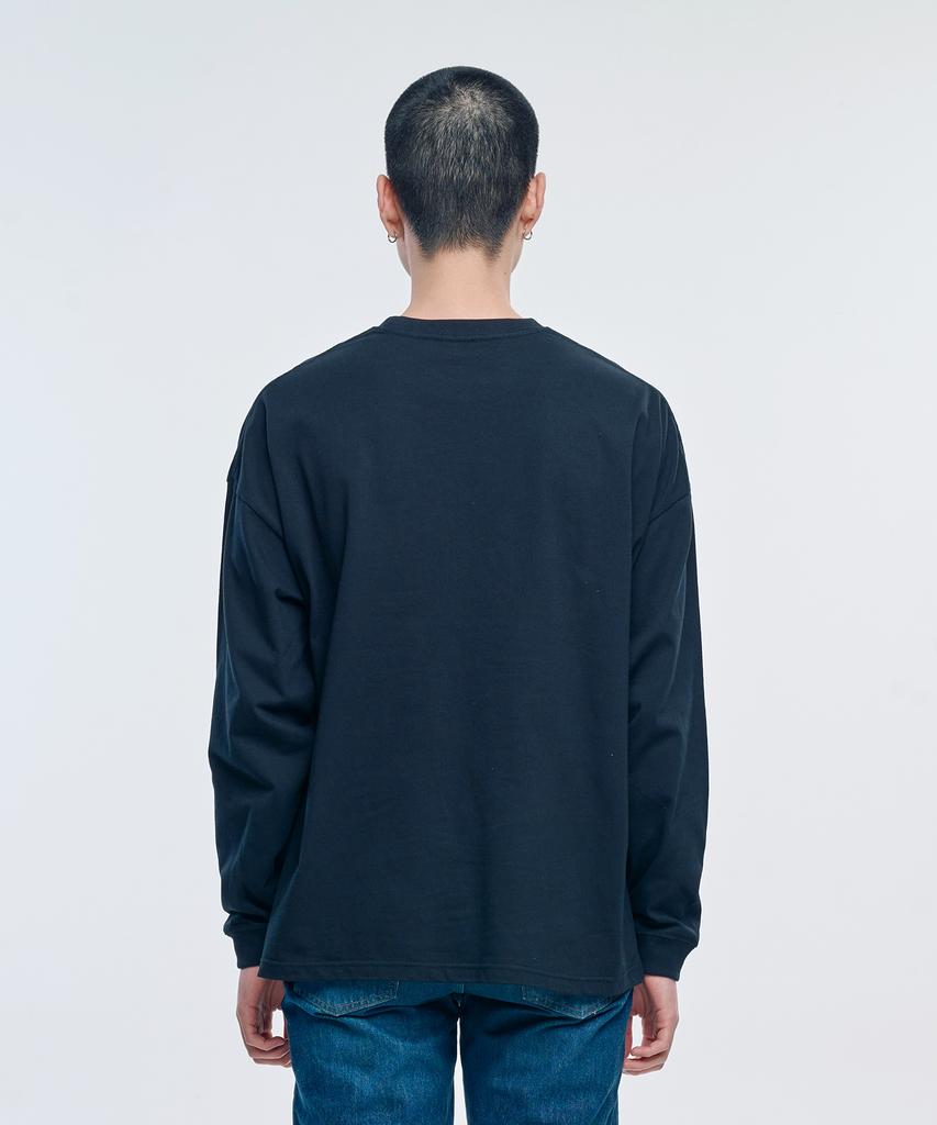 Yunaitideuaeseul Oversized Long Sleeve T-Shirt_Black