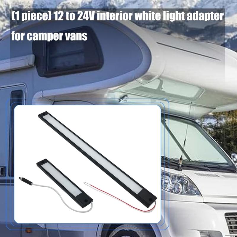 High Efficiency White LED Lighting Kit 12 To 24V Voltage ABS Strong Housing Simple Installation for Camping Interior