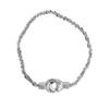 Fashion Double Ring Lock Buckle Bracelet For Women Korean Style Versatile Hand Jewelry
