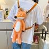PP Cotton Shoulders Dual Use Knapsack Collection Animal Doll Plush Schoolbag  Kids Playing Supplies