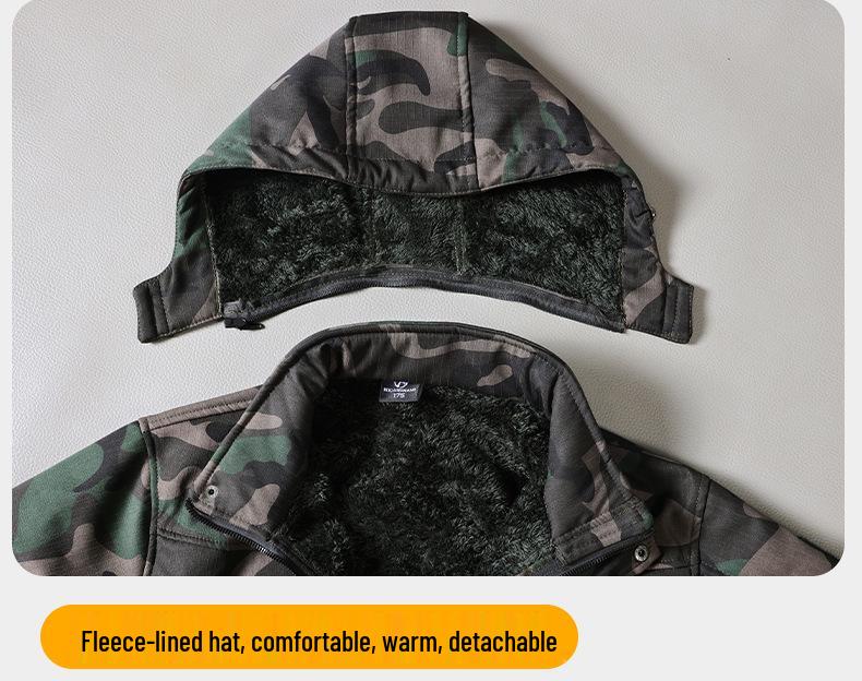 Men's Water-Repellent Fleece-Lined Ski Suit: Warm, Durable & Cold-Proof for Outdoor Adventures