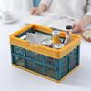 Storage Plastic with Handle Home Collapsible Shopping Basket Folding Crate Milk Toys Food Clothes Books Holder