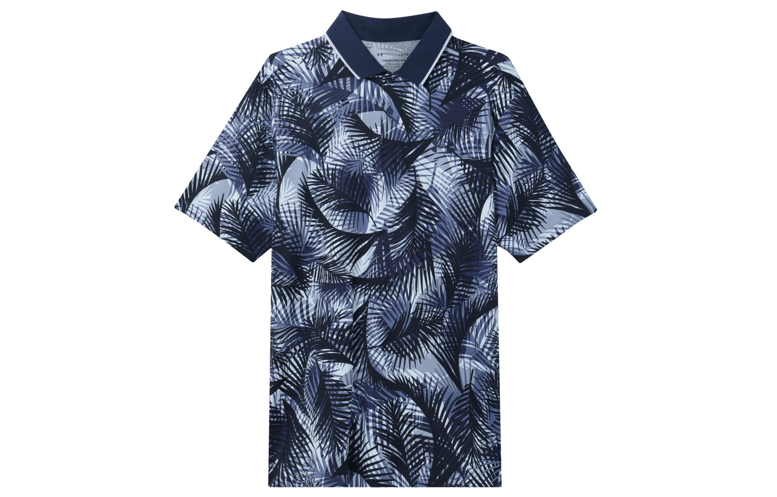 Under Armour SS23 Iso-Chill Graphic Palm Polo Shirt 1377367-410 M