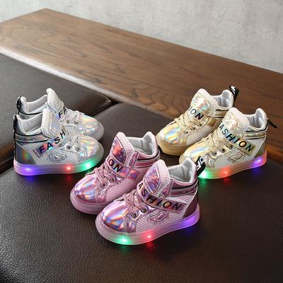 LED Children Boy Girl Light Up Sneaker Short Boots Baby Luminous Shoes Kids Gift