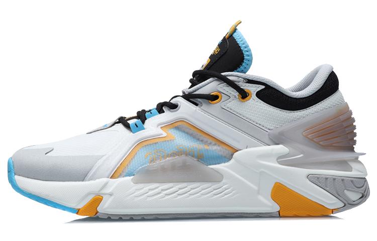 Li Ning 001 Ti Classic Низкие Беговые Кроссовки Унисекс Серый Синий AGLR009-1 43
