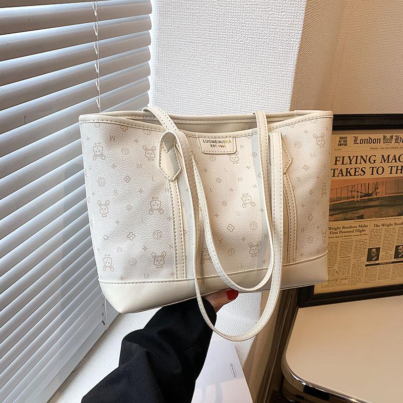 Borsa Tote Casual da Donna in PU ad Alta Capacità per il Pendolarismo Quotidiano e l'Uso Scolastico