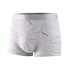 Herren-Unterhose mit Liniendruck, U-konvex, bequemes Höschen, elastischer Bund, mittelhohe, atmungsaktive Shorts