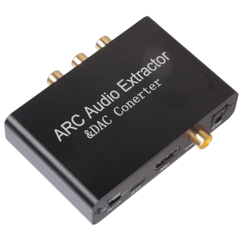 High Fidelitys Sound Converters With HDTV ARCs SPDIF Coaxials Input To Analogs L/R Stereo Output Universal Compatibility For Home Theater