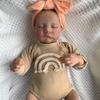BZDOLL 19inch/48cm Reborn Soft Vinyl Baby Doll Already Painted Finished Levi Sleeping Newborn Baby Size 3D Skin Visible Veins Collectible Art Doll