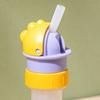 Water Bottle Straw Lid Leak-Proof Adapter for Kids Adults Portable Conversion Cap with Built-in Straw And Flip-Top Spill Resistant Lid Fits Most
