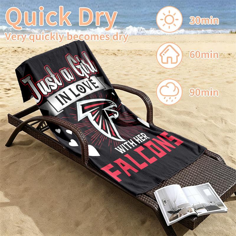 Atlanta Falcons Beach towels also serve as bath towels summer essential a musthave for the outdoors the beach and the pool