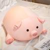 Simulated Pig Big Pillow Cute Lying Pig Stuffed Toy Doll Girl Holding Doll On Bed