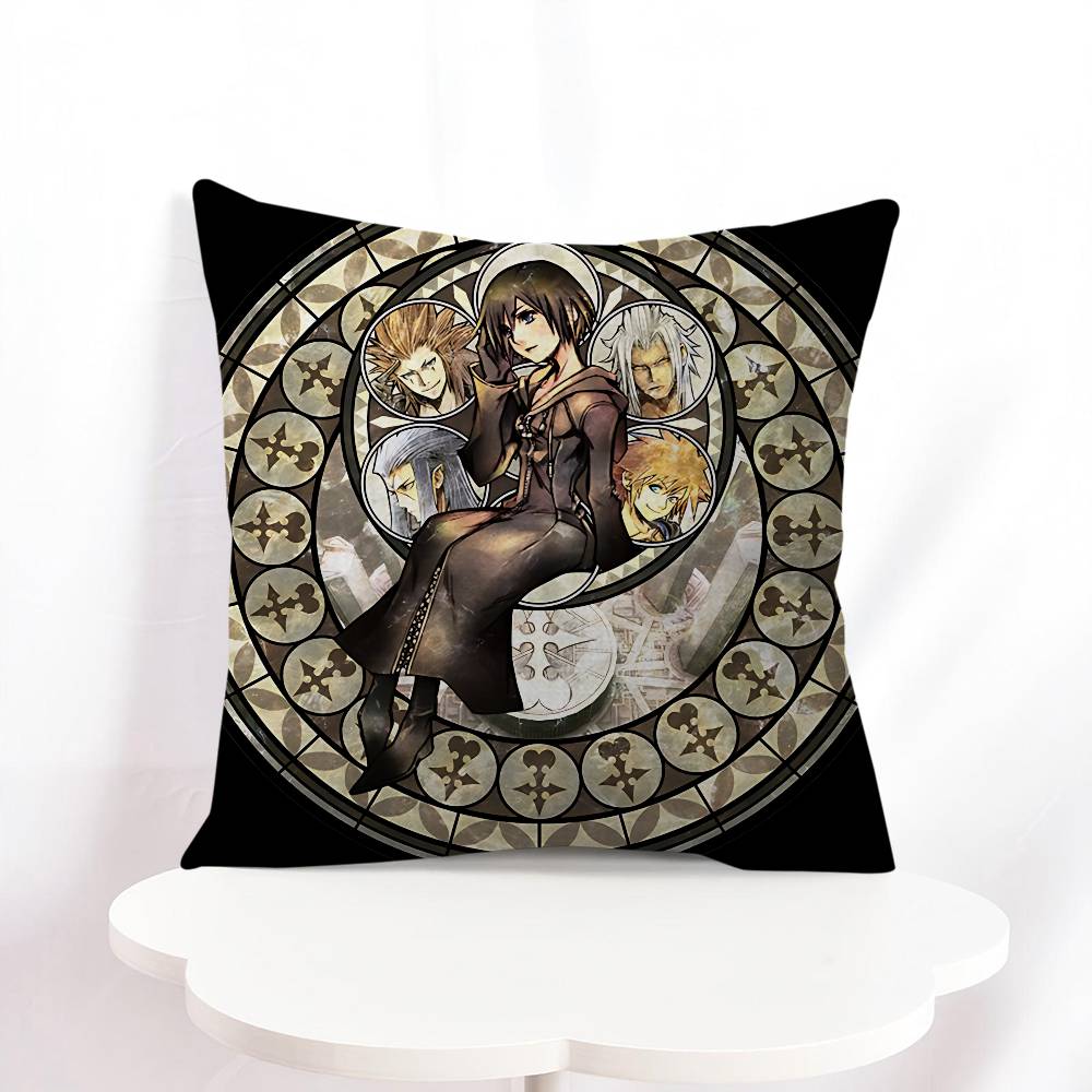 K-kingdom Hearts Cushion Cover Decorative Pillow Sofa Home Decor Case Pillow Cases