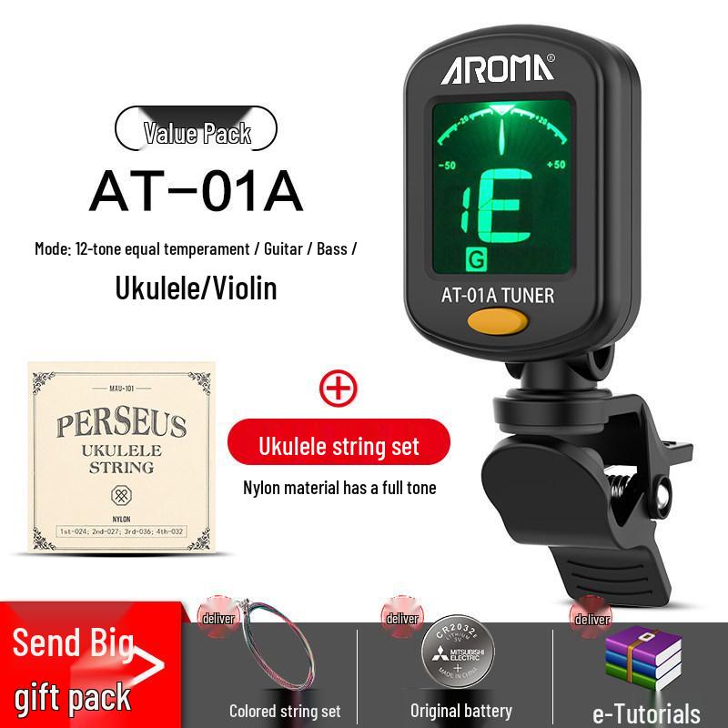 Anoma Univerzální elektronická ladička pro kytaru, ukulele a housle