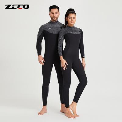 2mm 3mm Neopren Neoprenanzug Tauchen Schnorcheln Surfen Unisex Durchgehender Reißverschluss Langarm Warm Thermisch Tauchanzug