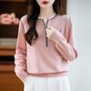Women's Cashmere Sweater Qinghe Cashmere 30% Cashmere 70% Wool Autumn and Winter Pullover Warm and Fashionable