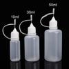 50/5pcs Plastic Squeezable Tip Bottle Refillable Applicator Bottles with Needle Tip Caps for Glue Pigment Oil Liquids Dispenser
