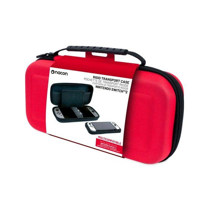 Pochette De Transport - NACON - Compatible Nintendo Switch 2, OLED & Lite - Rouge - Housse Gamebag - Compacte