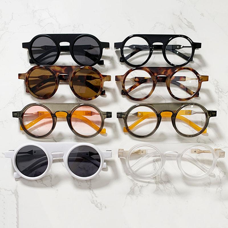 Vintage  Luxury Brand Designer Round Sunglasses Women For Men Shades Popular Steampunk Party Hip Hop High Quality Eyeglasses