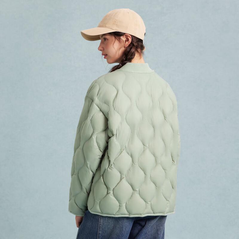 Deesha Teen Girls' Gourd Quilted Baseball Collar Down Jacket