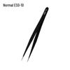 Stainless Steel Black ESD Bent Pointed Tweezers - Anti-static Mobile Phone Repair & Nail Art Tool