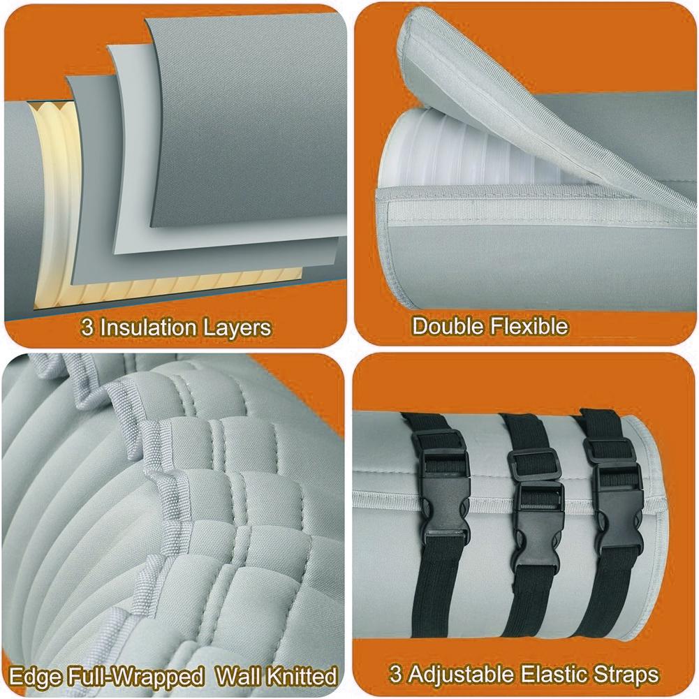 Home Cooling Solutions AC Hose Cover Thermal Insulation Sleeve Compatible With Portable Air Conditioners Insulation Sleeve