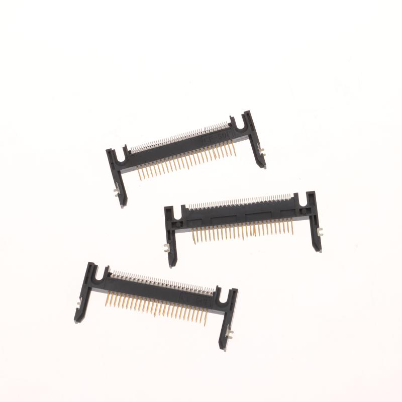 5Pcs 50Pin Arm Length 19.0 Patch Card Slot Connector On Cf Card Holder Board Black/Coffee