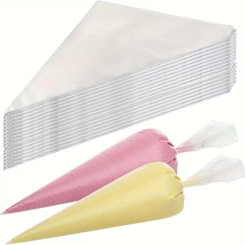 100Pcs Disposable Piping Bags Thickened Pastry Decorating Bags Cake Icing Frosting Bags Baking Tools Kitchen Accessories