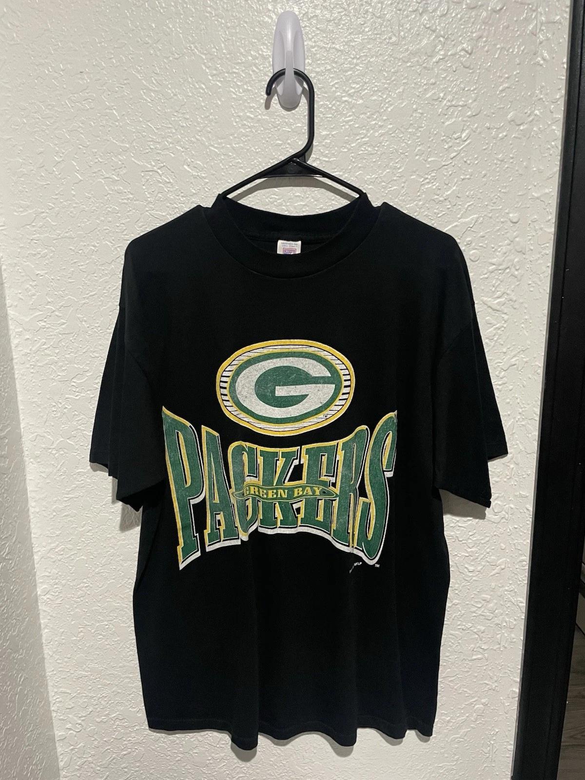 vintage 90s GREEN BAY PACKERS LOGO 7 T-Shirt XL nfl football 80s XL
